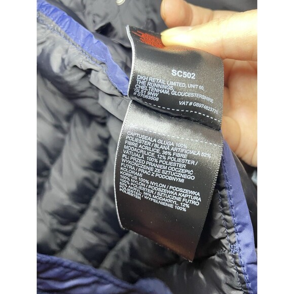 Superdry Navy Blue Women’s Full Length Padded Jacket Hooded Size US 6 - Picture 7 of 12